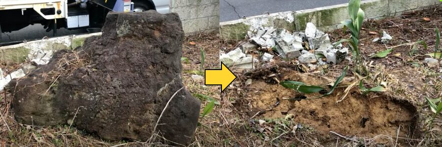 庭石回収事例