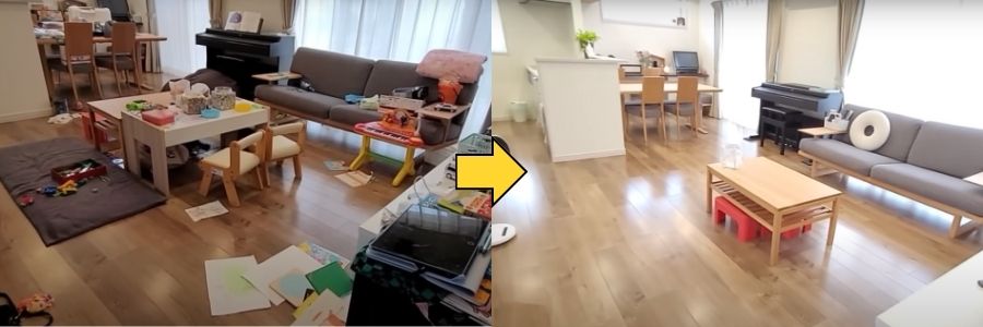 部屋片付け作業事例