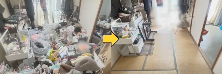部屋片付け作業事例