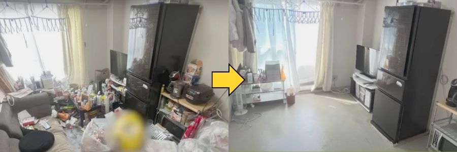 部屋片付け作業事例