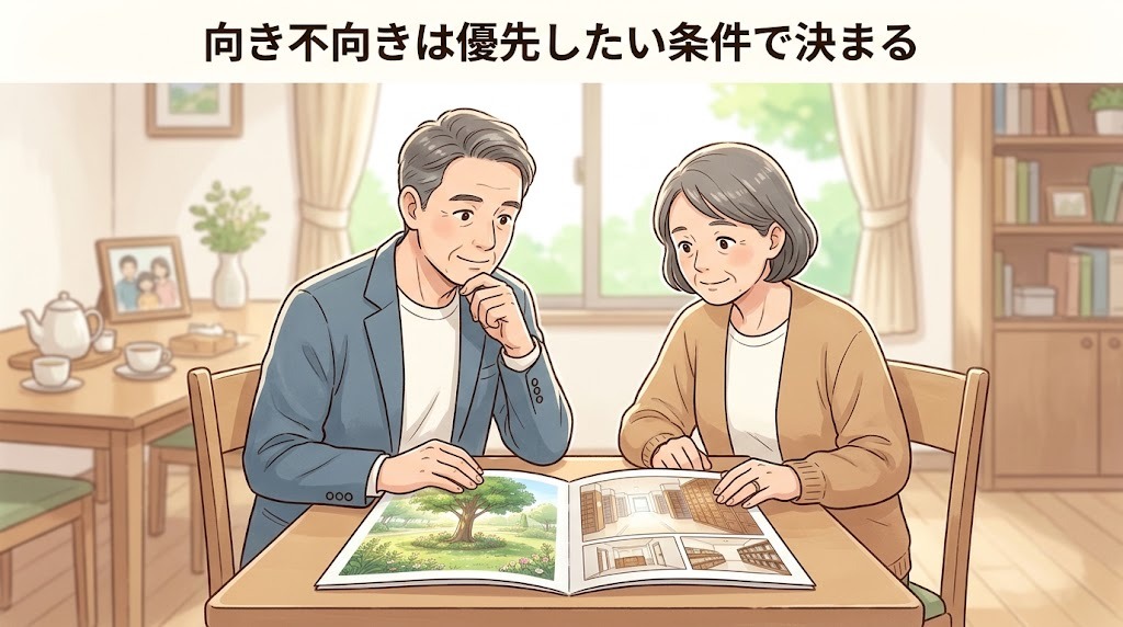 向き不向きは優先したい条件で決まる