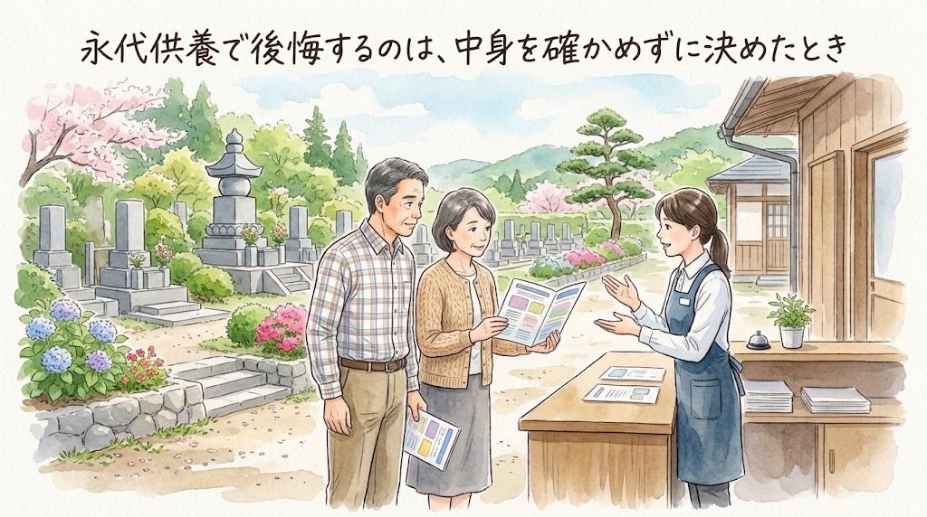 永代供養で後悔するのは、中身を確かめずに決めたとき