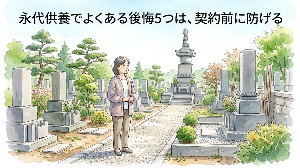 永代供養でよくある後悔5つは、契約前に防げる