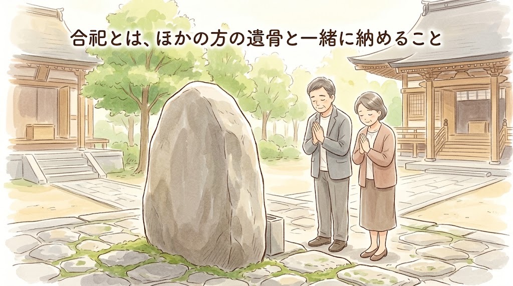 合祀とは、ほかの方の遺骨と一緒に納めること