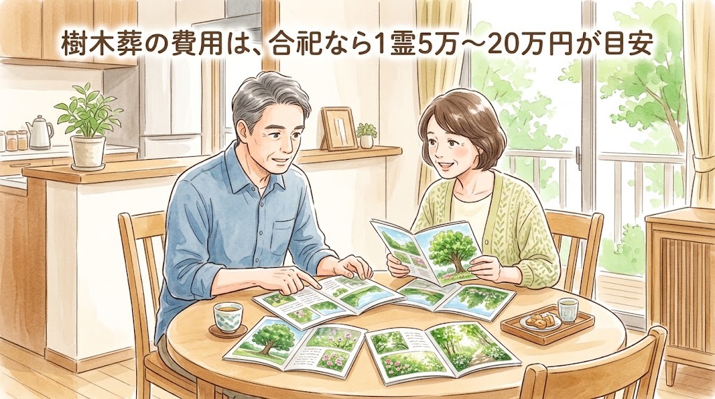 樹木葬の費用は、合祀なら1霊5万〜20万円が目安