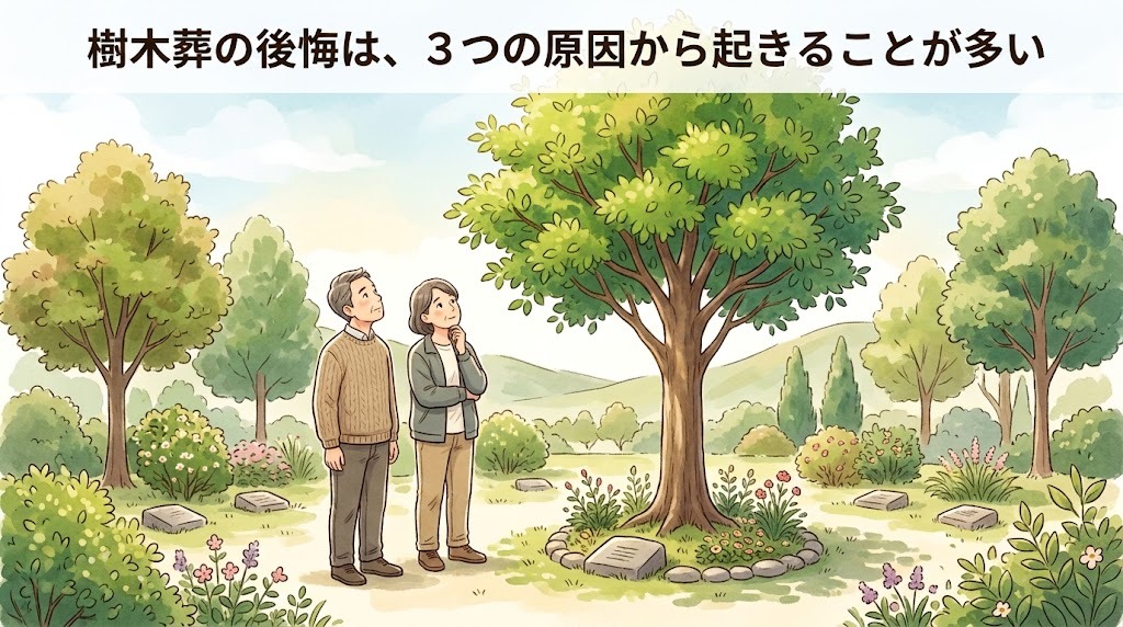 樹木葬の後悔は、3つの原因から起きることが多い